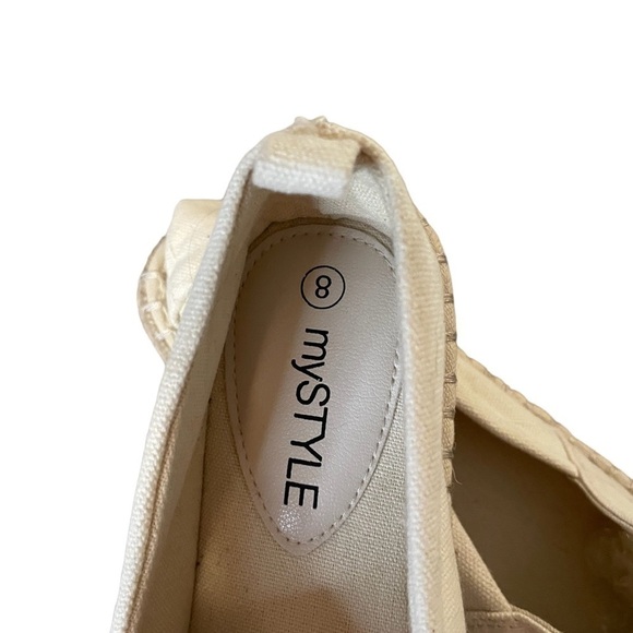 MYSTYLE Sun/Shine Slip On Canvas Espadrilles- Size 8 NWOT - Picture 5 of 8